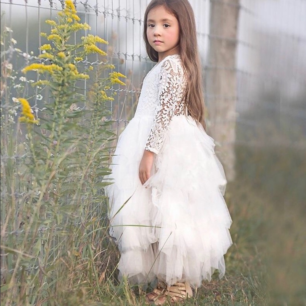 🎉🎉 HOST PICK 5/21 🎉🎉 WHITE Lace & Tulle Dress